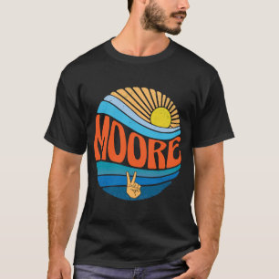 T-shirt Moore  Vintage Sunset Moore Groovy Tie Dye