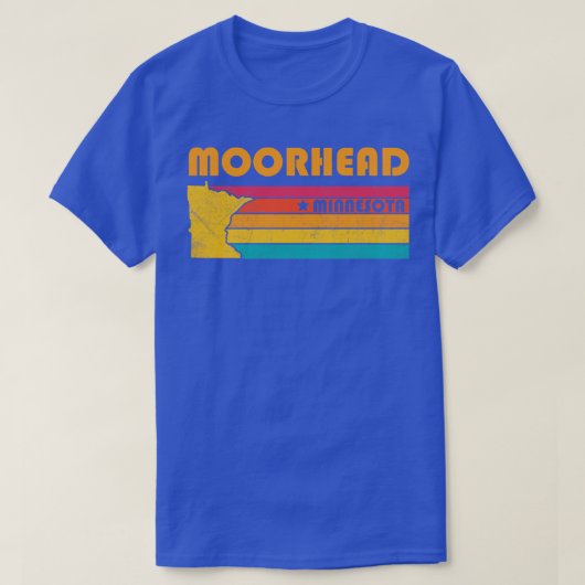 T-shirt Moorhead Minnesota Vintage Souvenir déshabillé (Design devant)
