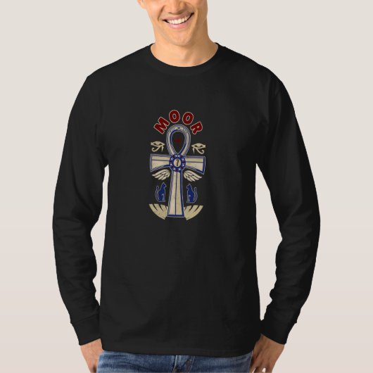T-shirt Moorish Magic  God Body Of Melanin Ankh (Devant)