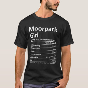 T-shirt MOORPARK GIRL CA CALIFORNIA Funny City Accueil Rac