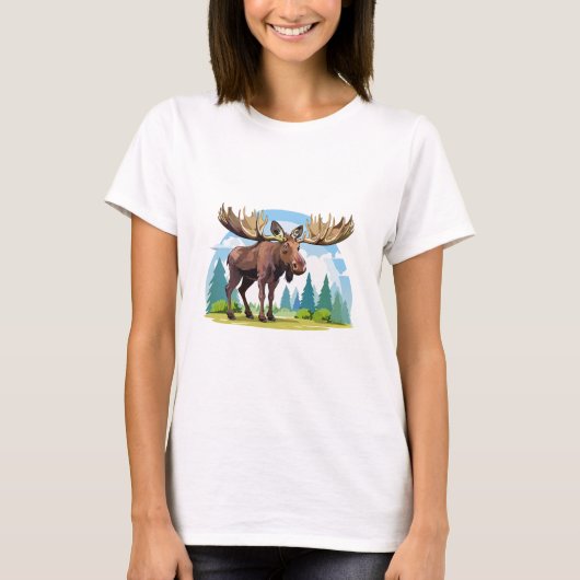 T-shirt Moose buck (Devant)