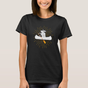 T-shirt Moose Canoe Lake Paddle Canoë Rivière Kayak Raf