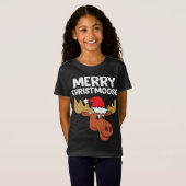 T-Shirt Moose Christmas Casquette Moose Joyeux Noël Joyeux (Devant entier)