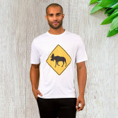 T-shirt Moose Crossing Road Sign Wildlife Safety