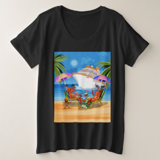 T-Shirt Moose Cruise 2025 pour femmes plus taille