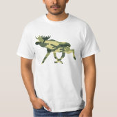 T-shirt Moose / Elk Woodland Camouflage / Camo (Devant)