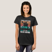 T-shirt Moose Hunter Retro Cancel Everything lets go Moose (Devant entier)