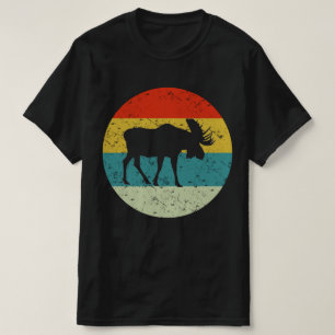 T-shirt MOOSE les années 70 silhouette vintage rétro