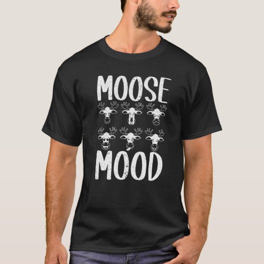 T-shirt Moose Moose Animaux Alces Elk Deer (Devant)