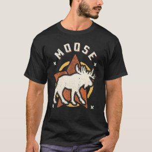 T-shirt Moose Vintage Retro Classic Animal