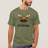 T-shirt Moosetache Funny Moose With Mustache Dad Gifts  (Devant)