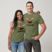 T-shirt Moosetache Funny Moose With Mustache Dad Gifts  (Unisexe)