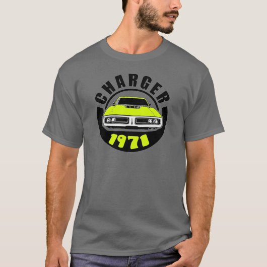 T-shirt Mopar - 1971 Dodge Charger Musclecar (Devant)