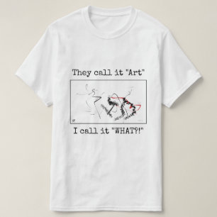 T-shirt Moquerie de l'art abstrait