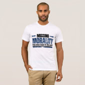 T-shirt Moralité blanche (Devant entier)