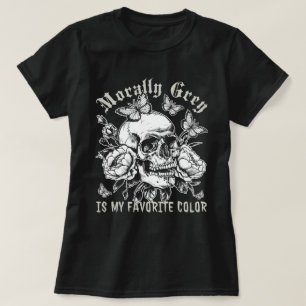 T-shirt Morally Grey Est Mon Plaisir De Livre De Couleurs