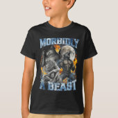 T-shirt Morbidly A Funny Cringe Alpha Werewolf Wolf Meme  (Devant)
