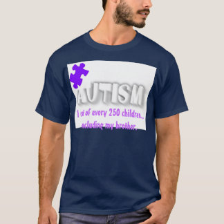 T-shirt Morceau de puzzle d'autisme pour le frère