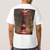 T-shirt Morceau d'échecs à thème déviant - Symbolisme somb (Dos)