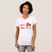 T-shirt Mordez-moi chemise de champignon (Devant entier)