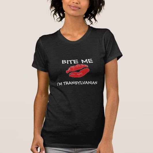 T-shirt MORDEZ-MOI, je suis TRANSYLVANIAN (Devant)