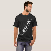 T-shirt MORDEZ-MOI - Pêche (Devant entier)