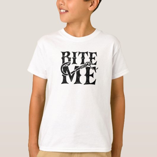 T-shirt Mords-moi - pêcheur (Devant)