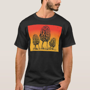 T-shirt Morel Coucher de soleil Morel Wyoming Carte Morel