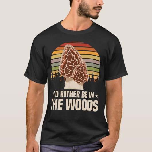 T-shirt Morel Hunter Champignon Morilles (Devant)