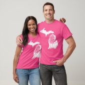 T-shirt Morel Mushroom Hunter Michigan Carte Morchella (Unisexe)