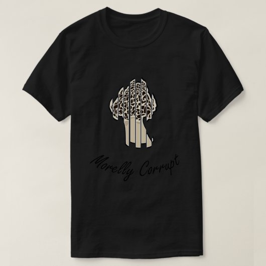 T-shirt Morelly Corrupt Mushroom Pun (Design devant)