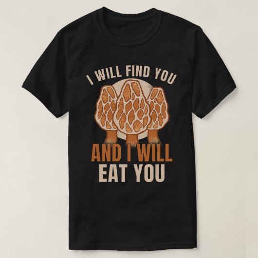 T-shirt Morels Champignons de champignons de champignons d (Design devant)