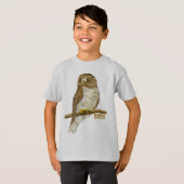 T-shirt Morepork Ruru Oiseau de Nouvelle-Zélande (Devant entier)