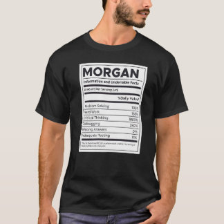 T-shirt Morgan Nutrition Information Problème Résoudre Dur