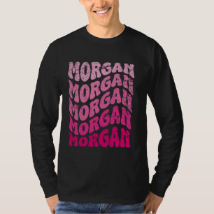 T-shirt Morgan Rétro Prénom Personnalisé Morgan Groovy