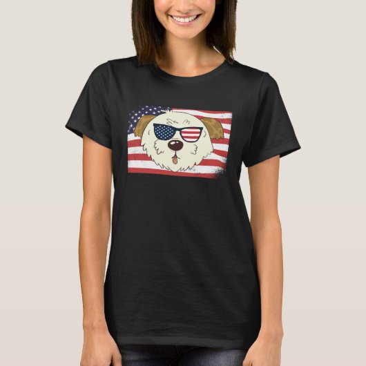 T-shirt Morkie Dad & Mom American Flag 4th of July USA  Mo (Devant)