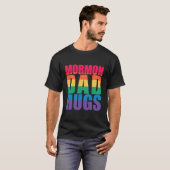 T-shirt MORMON DAD HUGS LGBT Gay pride Meme (Devant entier)