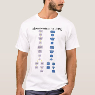 T-shirt Mormonism contre le RPG