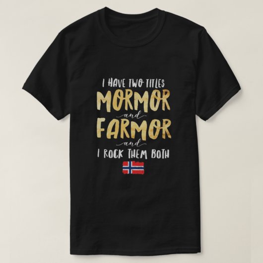 T-SHIRT MORMOR ET AGRICULTEUR (Design devant)