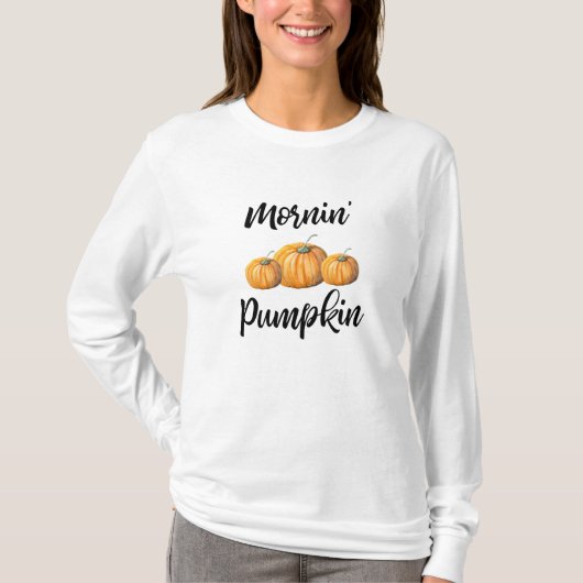 T-shirt Mornin Citrouille (Devant)