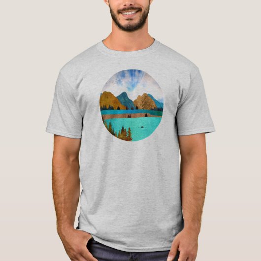 T-shirt Morning Lake Rower (Devant)