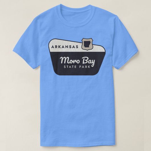 T-shirt Moro Bay State Park Arkansas Affiche de bienvenue (Design devant)