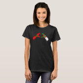 T-shirt Morocco Algeria Flag - Moroccan Algerian Heart (Devant entier)