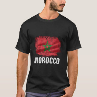 T-shirt Morocco Flag For Moroccan