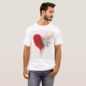 T-shirt Morocco in My Veins . Moroccan Flag Pride & Identi (Devant entier)