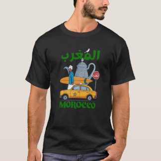 T-shirt Morocco Surf Taxi Vintage Travel Graphic Moroccan