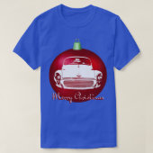 T-shirt Morris Minor classique britannique monoblock Noël (Design devant)