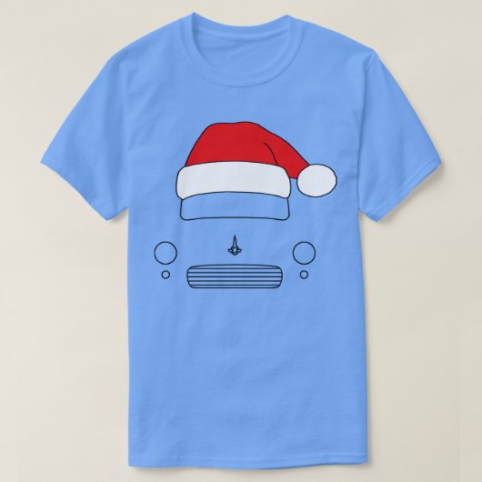 T-shirt Morris Minor classique Noël casquette édition (Design devant)