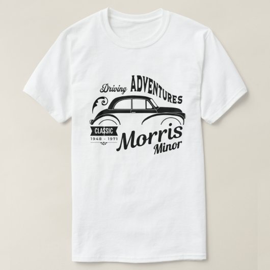 T-shirt Morris Voiture Classique Mineure (Design devant)
