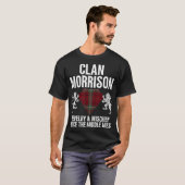T-shirt Morrison Clan Nom Écossais Armoiries Tartan Fa (Devant entier)